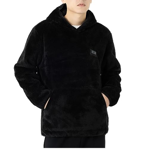 RLEHJN Beheizbarer Hoodie Damen Herren Beheizbare Hoodie Decke Oversized Sweatshirt Unisex Beheizbare Jacke Beheizbarer Pullover Fleecejacke Winterjacke Warm Teddyfleece Teenager Übergangsjacke von RLEHJN