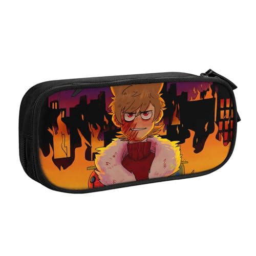 RLHRJEFZ Edds-World Federmäppchen mit Reißverschluss, Stifttasche, großes Fassungsvermögen, Stiftebox, Aufbewahrungstasche, Make-up-Tasche, Bürotasche, Schulschreibwaren für Jungen und Mädchen von RLHRJEFZ