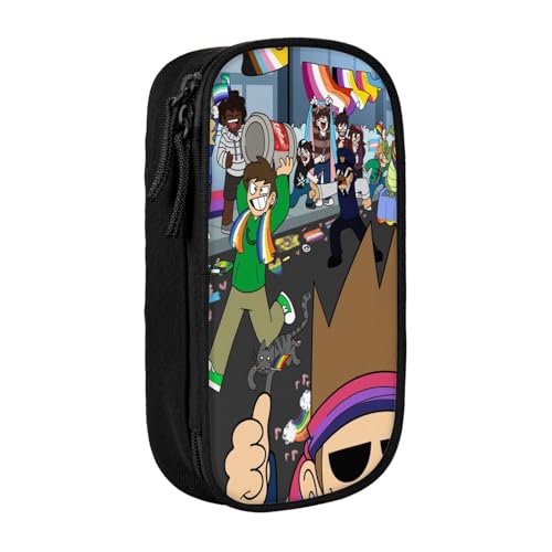 RLHRJEFZ Edds-World Federmäppchen mit Reißverschluss, Stifttasche, großes Fassungsvermögen, Stiftebox, Aufbewahrungstasche, Make-up-Tasche, Bürotasche, Schulschreibwaren für Jungen und Mädchen von RLHRJEFZ