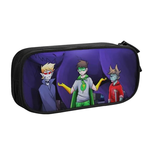 RLHRJEFZ Edds-World Federmäppchen mit Reißverschluss, Stifttasche, großes Fassungsvermögen, Stiftebox, Aufbewahrungstasche, Make-up-Tasche, Bürotasche, Schulschreibwaren für Jungen und Mädchen von RLHRJEFZ
