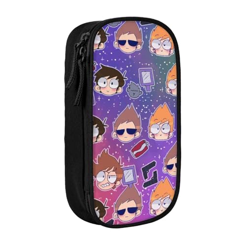 RLHRJEFZ Edds-World Federmäppchen mit Reißverschluss, Stifttasche, großes Fassungsvermögen, Stiftebox, Aufbewahrungstasche, Make-up-Tasche, Bürotasche, Schulschreibwaren für Jungen und Mädchen von RLHRJEFZ