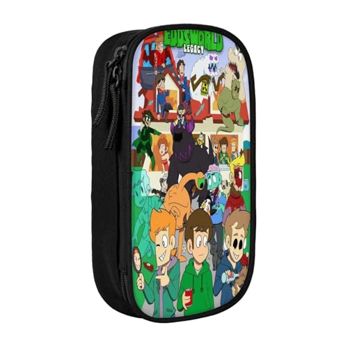 RLHRJEFZ Edds-World Federmäppchen mit Reißverschluss, Stifttasche, großes Fassungsvermögen, Stiftebox, Aufbewahrungstasche, Make-up-Tasche, Bürotasche, Schulschreibwaren für Jungen und Mädchen von RLHRJEFZ