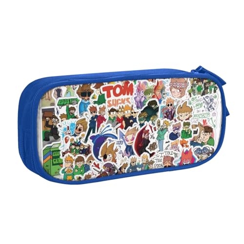 RLHRJEFZ Edds-World Federmäppchen mit Reißverschluss, Stifttasche, großes Fassungsvermögen, Stiftebox, Aufbewahrungstasche, Make-up-Tasche, Bürotasche, Schulschreibwaren für Jungen und Mädchen von RLHRJEFZ