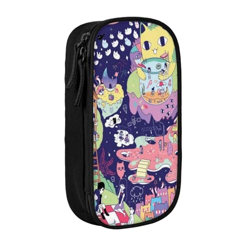 RLHRJEFZ Om-Ori Federmäppchen mit Reißverschluss, Stifttasche, große Kapazität, Stiftebox, Aufbewahrungstasche, Make-up-Bürotasche, Schulschreibwaren für Jungen und Mädchen von RLHRJEFZ