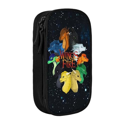 RLHRJEFZ Wi-NGS of Fire Federmäppchen mit Reißverschluss, Stifttasche, große Kapazität, Stiftebox, Aufbewahrungstasche, Make-up-Bürotasche, Schulschreibwaren für Jungen und Mädchen von RLHRJEFZ