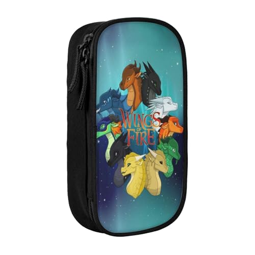 RLHRJEFZ Wi-NGS of Fire Federmäppchen mit Reißverschluss, Stifttasche, große Kapazität, Stiftebox, Aufbewahrungstasche, Make-up-Bürotasche, Schulschreibwaren für Jungen und Mädchen von RLHRJEFZ