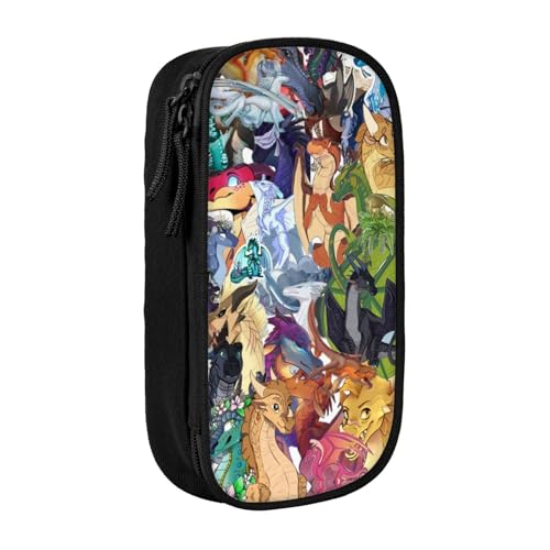 RLHRJEFZ Wi-NGS of Fire Federmäppchen mit Reißverschluss, Stifttasche, große Kapazität, Stiftebox, Aufbewahrungstasche, Make-up-Bürotasche, Schulschreibwaren für Jungen und Mädchen von RLHRJEFZ