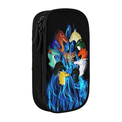 RLHRJEFZ Wi-NGS of Fire Federmäppchen mit Reißverschluss, Stifttasche, große Kapazität, Stiftebox, Aufbewahrungstasche, Make-up-Bürotasche, Schulschreibwaren für Jungen und Mädchen von RLHRJEFZ