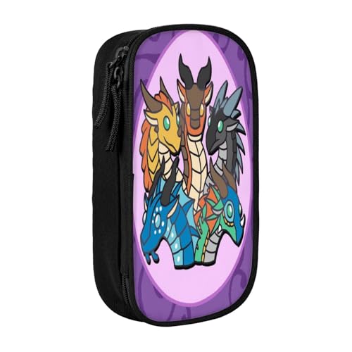 RLHRJEFZ Wi-NGS of Fire Federmäppchen mit Reißverschluss, Stifttasche, große Kapazität, Stiftebox, Aufbewahrungstasche, Make-up-Bürotasche, Schulschreibwaren für Jungen und Mädchen von RLHRJEFZ