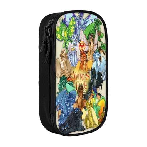 RLHRJEFZ Wi-NGS of Fire Federmäppchen mit Reißverschluss, Stifttasche, große Kapazität, Stiftebox, Aufbewahrungstasche, Make-up-Bürotasche, Schulschreibwaren für Jungen und Mädchen von RLHRJEFZ