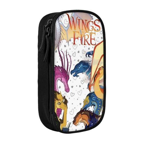 RLHRJEFZ Wi-NGS of Fire Federmäppchen mit Reißverschluss, Stifttasche, große Kapazität, Stiftebox, Aufbewahrungstasche, Make-up-Bürotasche, Schulschreibwaren für Jungen und Mädchen von RLHRJEFZ