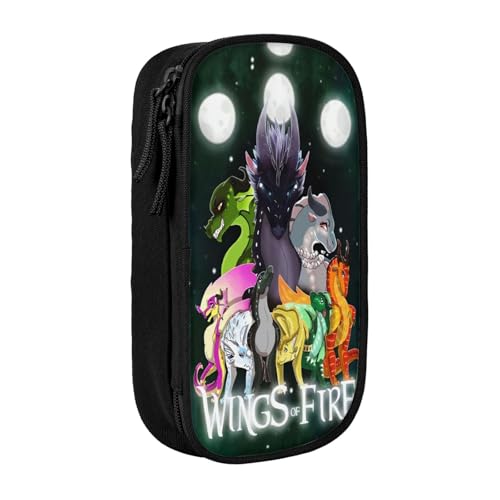 RLHRJEFZ Wi-NGS of Fire Federmäppchen mit Reißverschluss, Stifttasche, große Kapazität, Stiftebox, Aufbewahrungstasche, Make-up-Bürotasche, Schulschreibwaren für Jungen und Mädchen von RLHRJEFZ