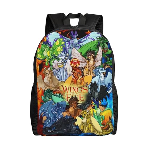 RLHRJEFZ Wi-ngs of Fire Klassischer Basic-Reiserucksack Großer Bücherrucksack für Schuljungen und -mädchen von RLHRJEFZ