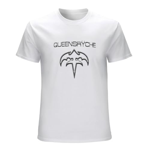 Queensrÿche Logo V2 T Shirt White Natural Heavy Metal White L von RLPPBMD