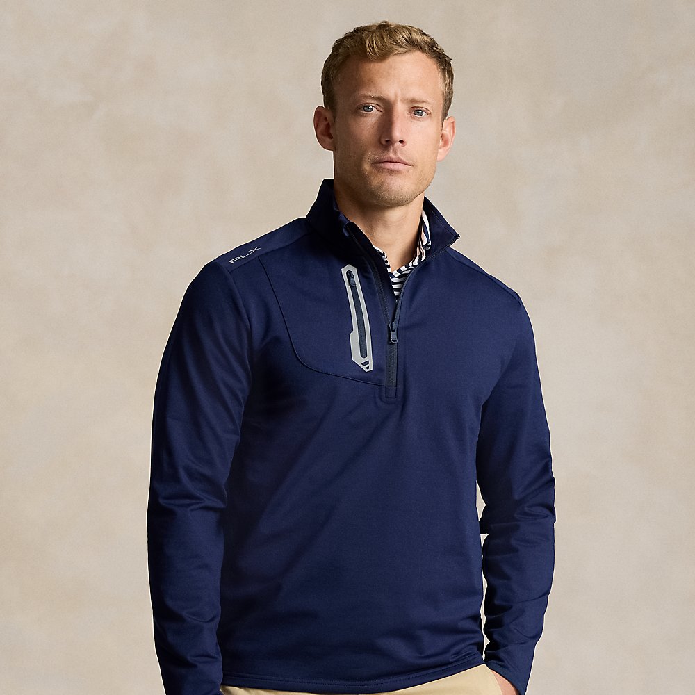 Jerseypullover mit Viertelreißverschluss von RLX Golf