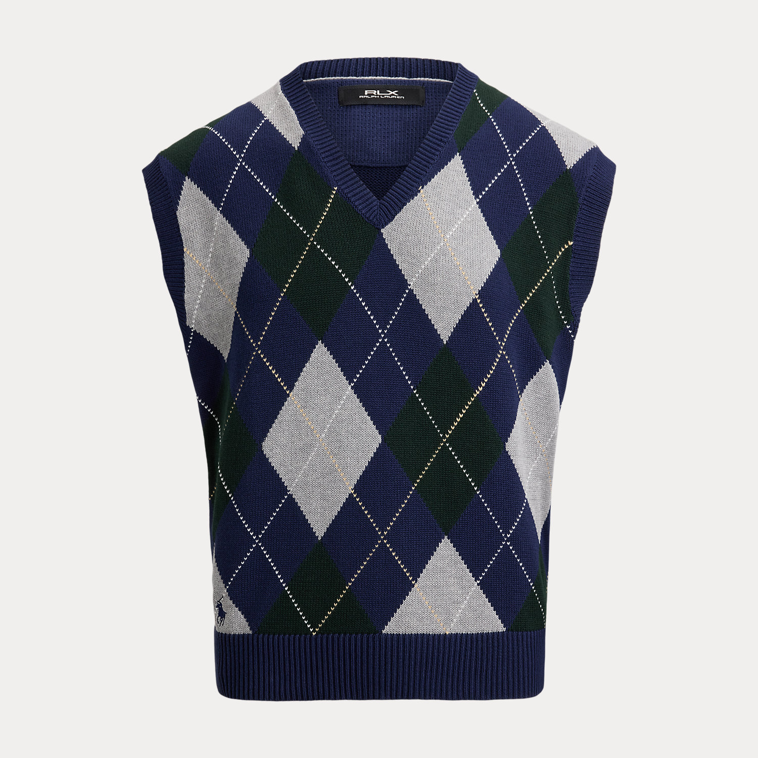 Big-Fit Performance-Argyle-Pullunder von RLX