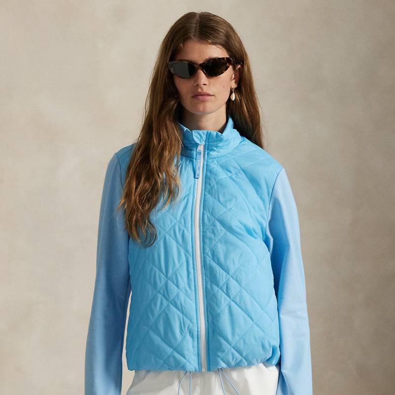 Hybrid-Frotteejacke mit Steppbahn vorne von RLX