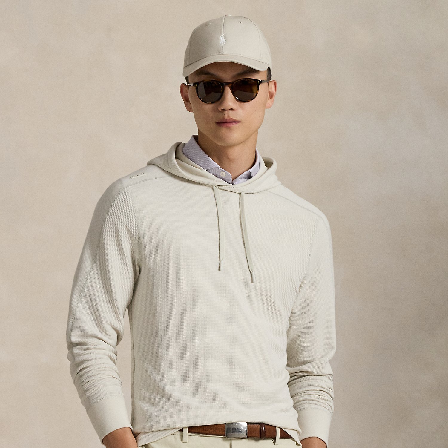 Performance-Kapuzenshirt aus Waffelpiqué von RLX