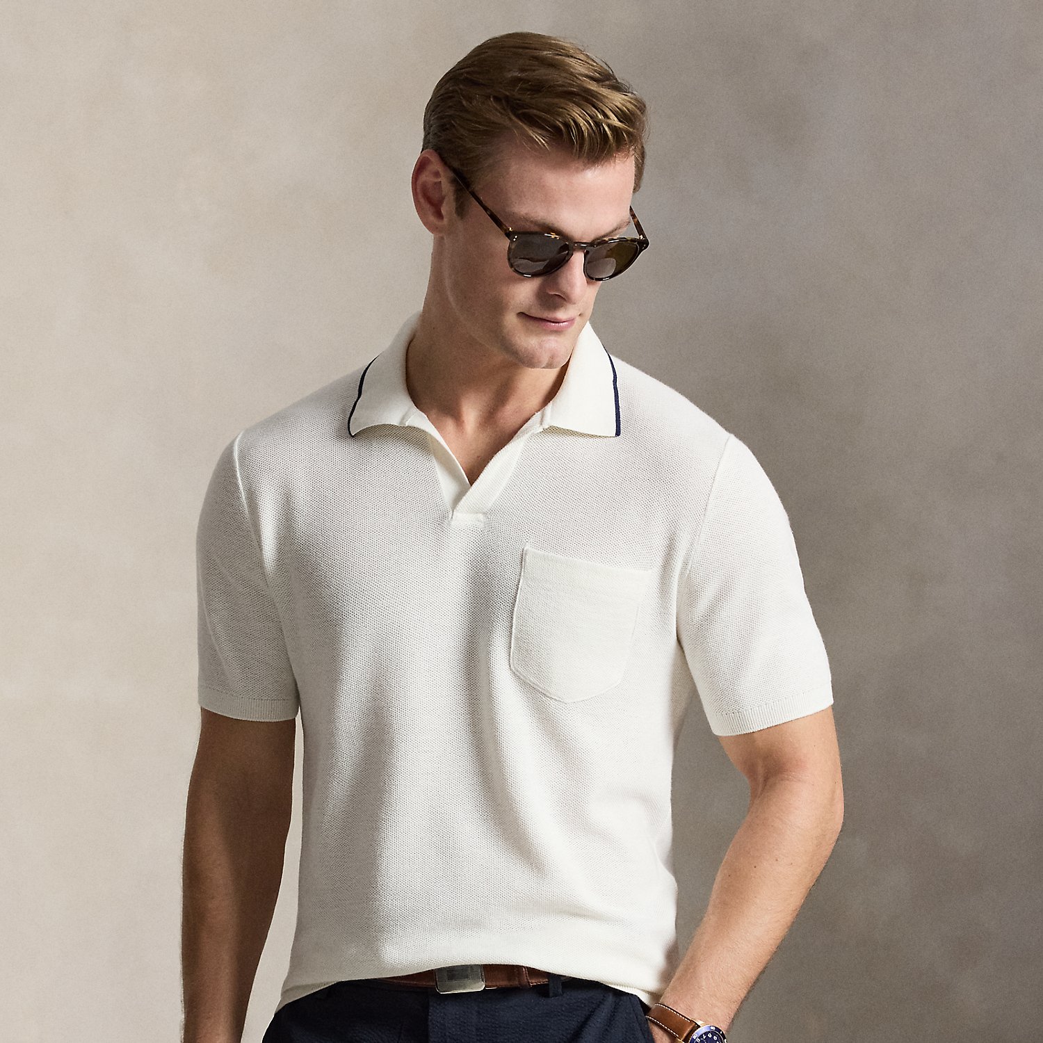 Performance-Pullover aus Piqué von RLX