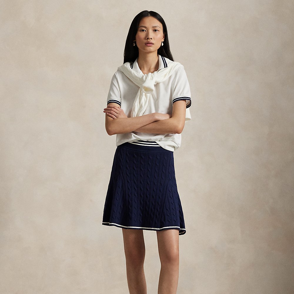 Performance-Skort mit Zopfmuster von RLX