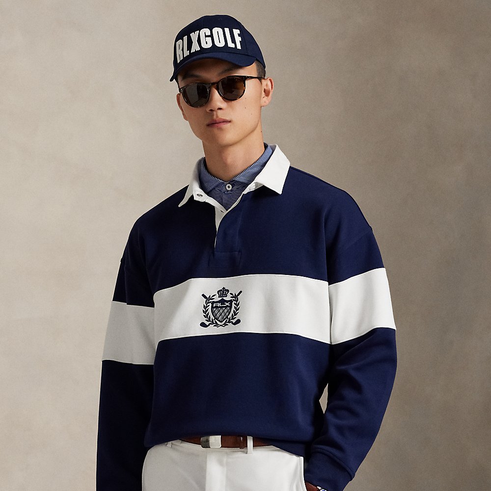 Relaxed-Fit Rugby-Sweatshirt mit Wappen Relaxed-Fit Rugby-Sweatshirt mit Wappen von RLX