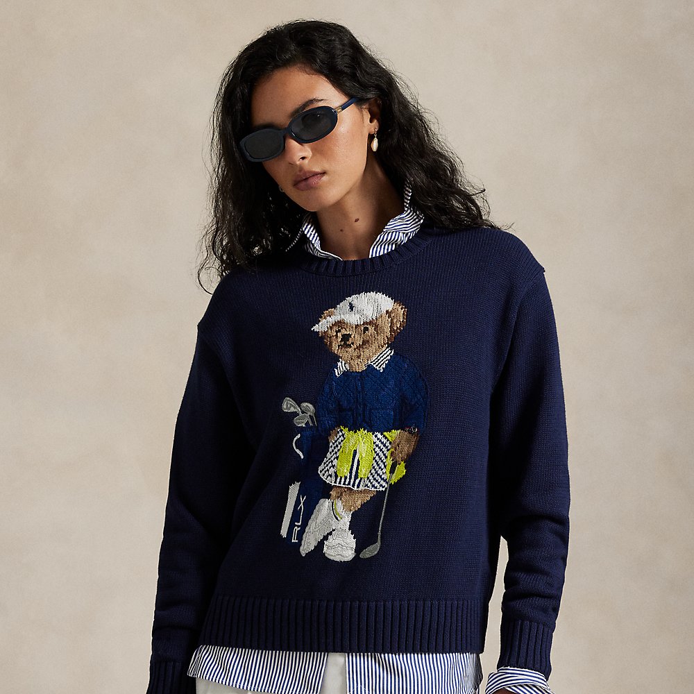 Rundhalspullover mit Polo Bear von RLX