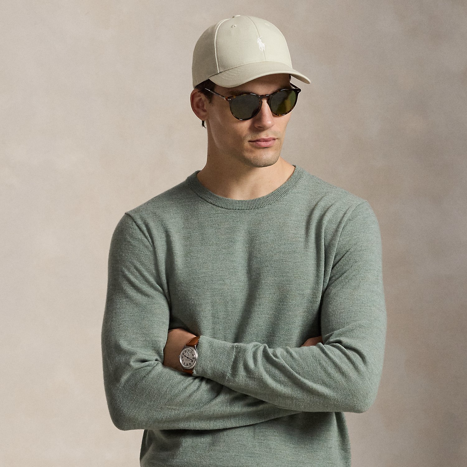 Wollpullover mit Rundhalsausschnitt von RLX