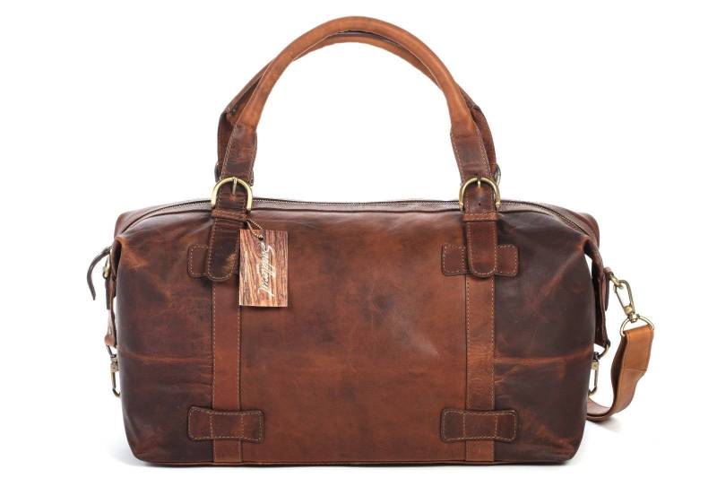 Echte Leder Reisetasche Robuste Seesack Weekender Vintage Herren-Bag von RLthCo