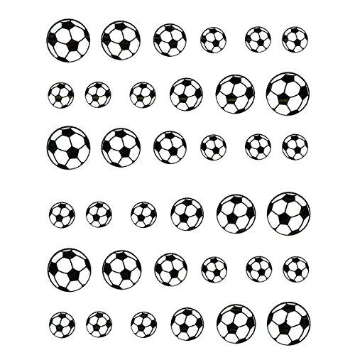 Fussball Sticker WM EM Nageldesign Ball Bälle Nailart RM Beautynails Nailwrap von RM Beautynails