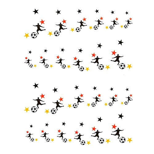 Fussball Sticker WM EM Stern Sterne Spieler Deutschland Nageldesign Nailart RM Beautynails Nailwrap von RM Beautynails