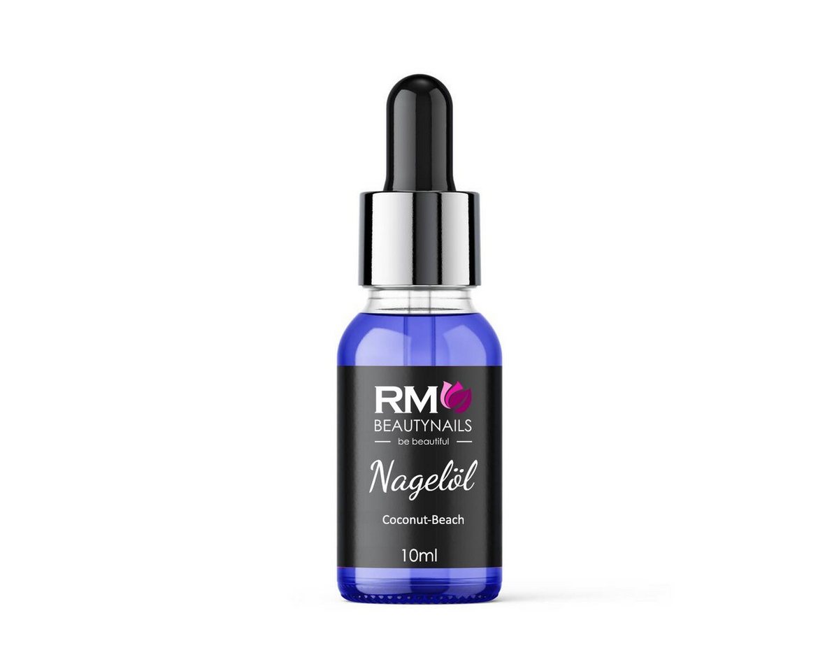 RM Beautynails Nagelpflegeöl Nagelöl Nail Cuticle Oil mit Pipette 10ml Pflege für die Nagelhaut, Mandelöl und Pfirsich Kernöl von RM Beautynails