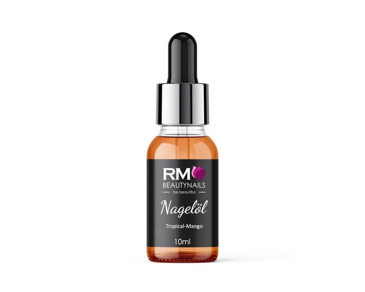 RM Beautynails Nagelpflegeöl Nagelöl Nail Cuticle Oil mit Pipette 10ml Pflege für die Nagelhaut, Mandelöl und Pfirsich Kernöl von RM Beautynails