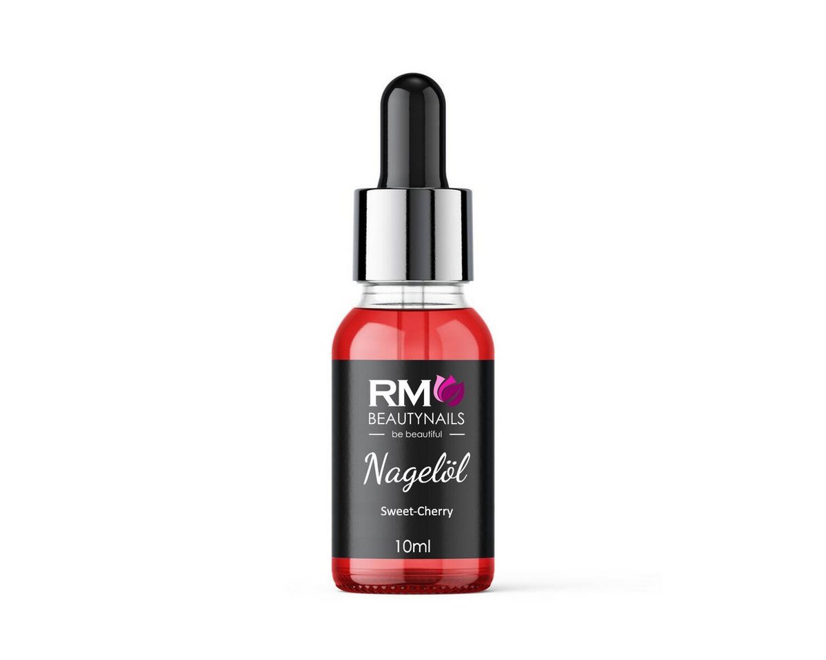 RM Beautynails Nagelpflegeöl Nagelöl Nail Cuticle Oil mit Pipette 10ml Pflege für die Nagelhaut, Mandelöl und Pfirsich Kernöl von RM Beautynails