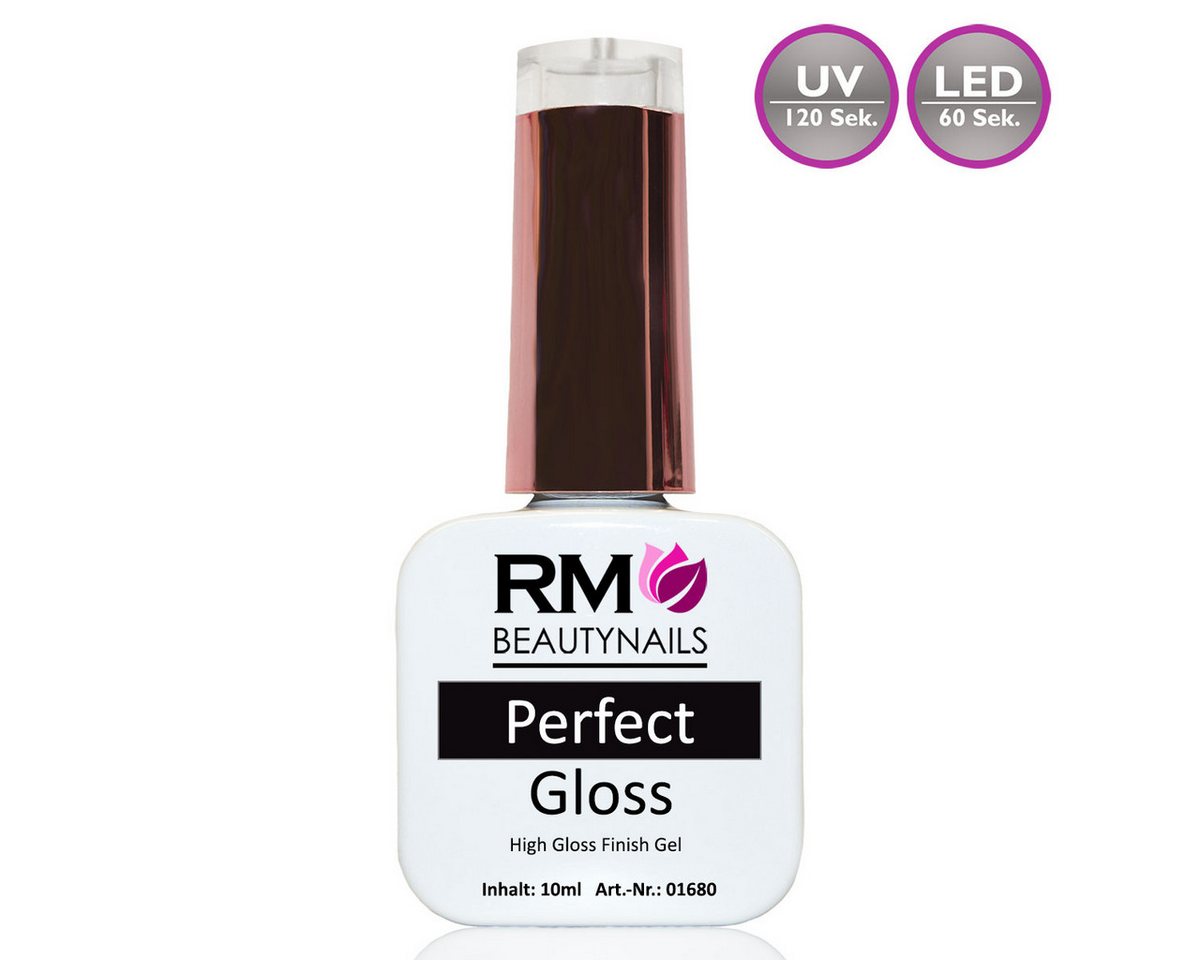 RM Beautynails UV-Gel Perfect Gloss Glanz UV-Gel Led Nagelgel Quickfinish Finishgel, vegan von RM Beautynails