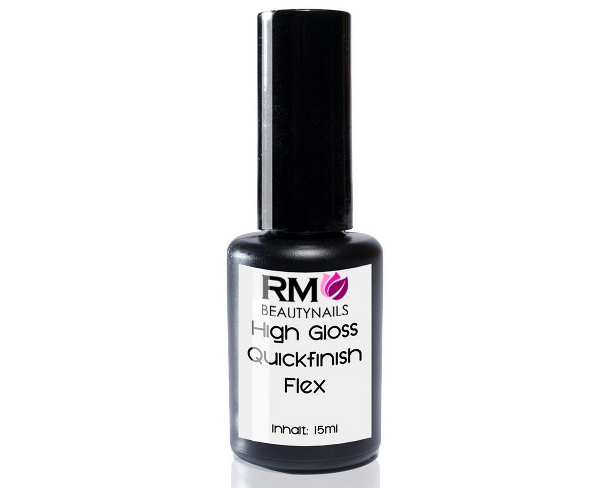 RM Beautynails UV-Gel Quick Finish Flex UV Led Gel Glanzgel Schnell Versiegelung Nails, keine Schwitzschicht, Nageldesign, Fingernägel, Nagelgel von RM Beautynails