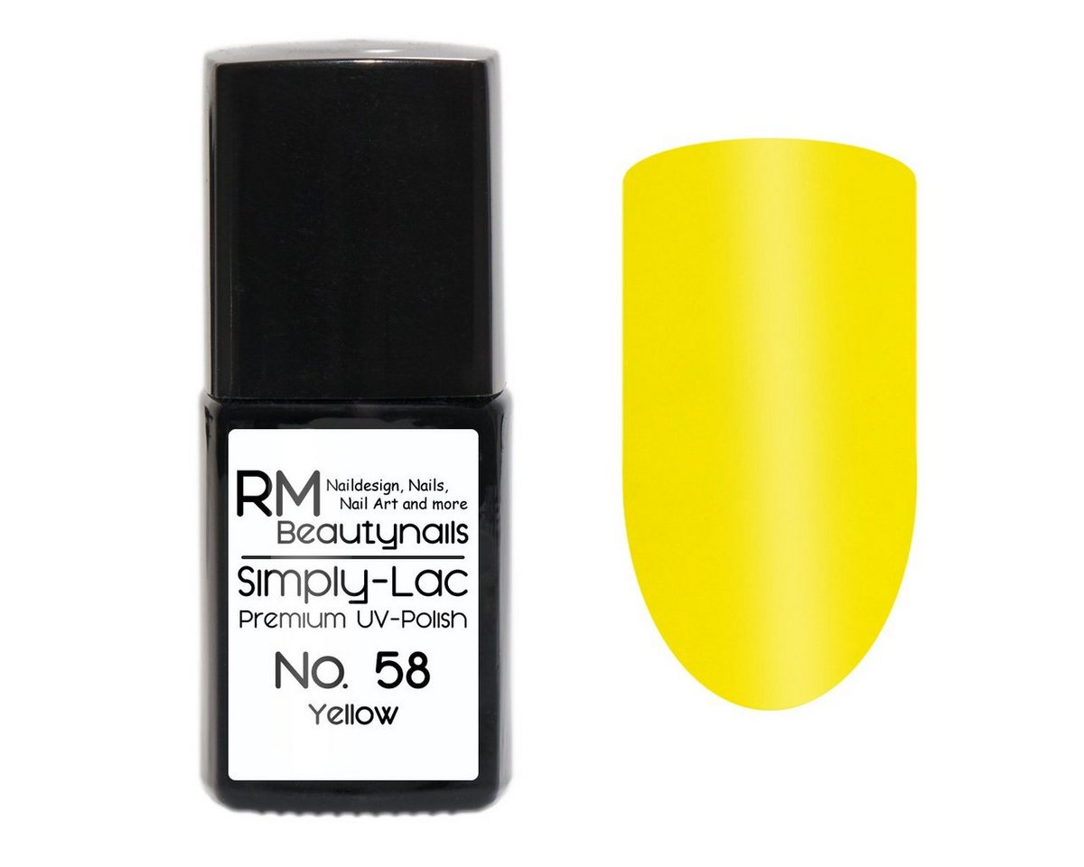 RM Beautynails UV-Nagellack Simply Lac Premium UV-Nagellack UV-Polish 10ml Gellack Shellac, Haltbarkeit bis zu drei Wochen / Hybrid-Lack von RM Beautynails