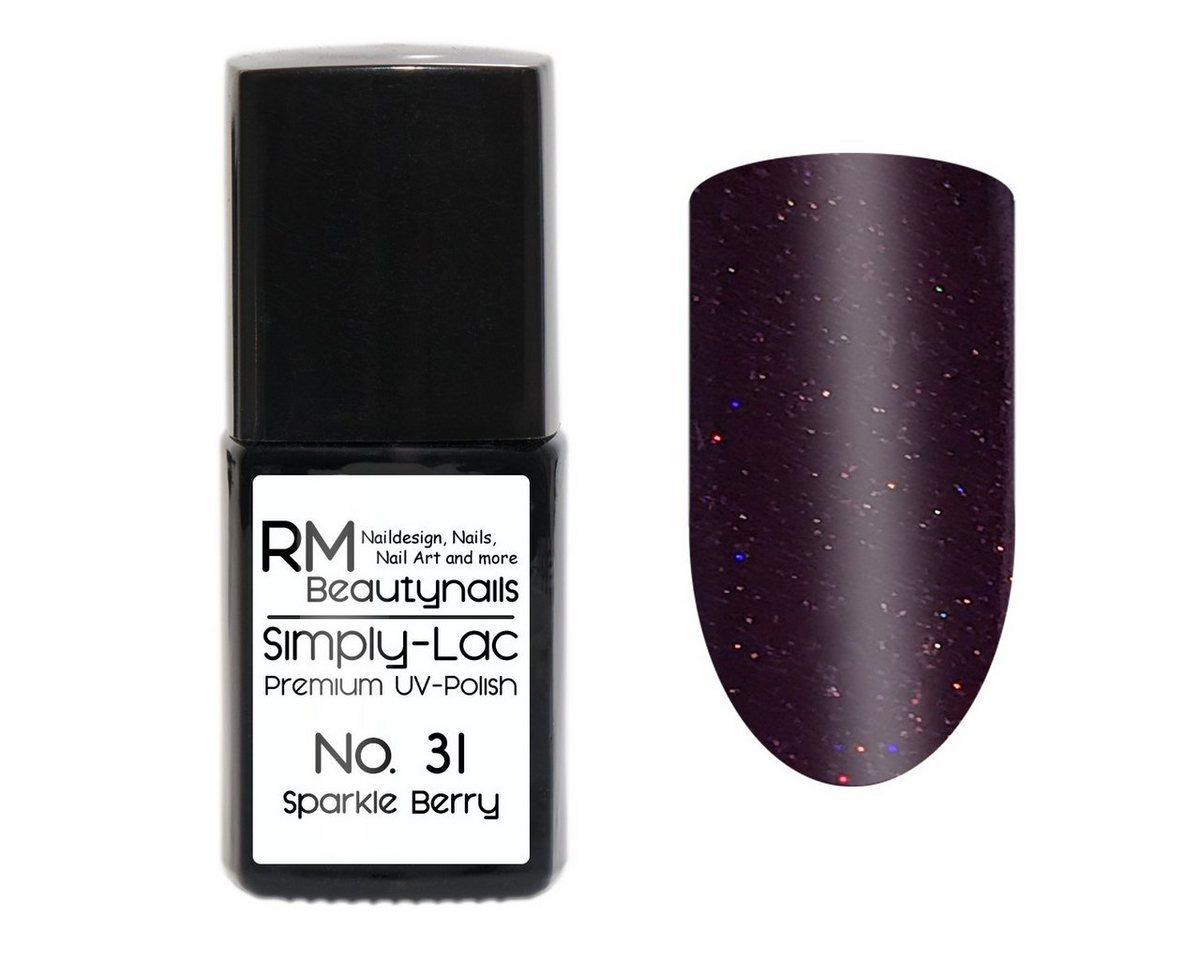 RM Beautynails UV-Nagellack Simply Lac Premium UV-Nagellack UV-Polish 10ml Gellack Shellac, Haltbarkeit bis zu drei Wochen / Hybrid-Lack von RM Beautynails