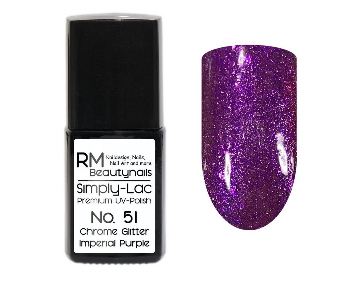 RM Beautynails UV-Nagellack Simply Lac Premium UV-Nagellack UV-Polish 10ml Gellack Shellac, Haltbarkeit bis zu drei Wochen / Hybrid-Lack von RM Beautynails