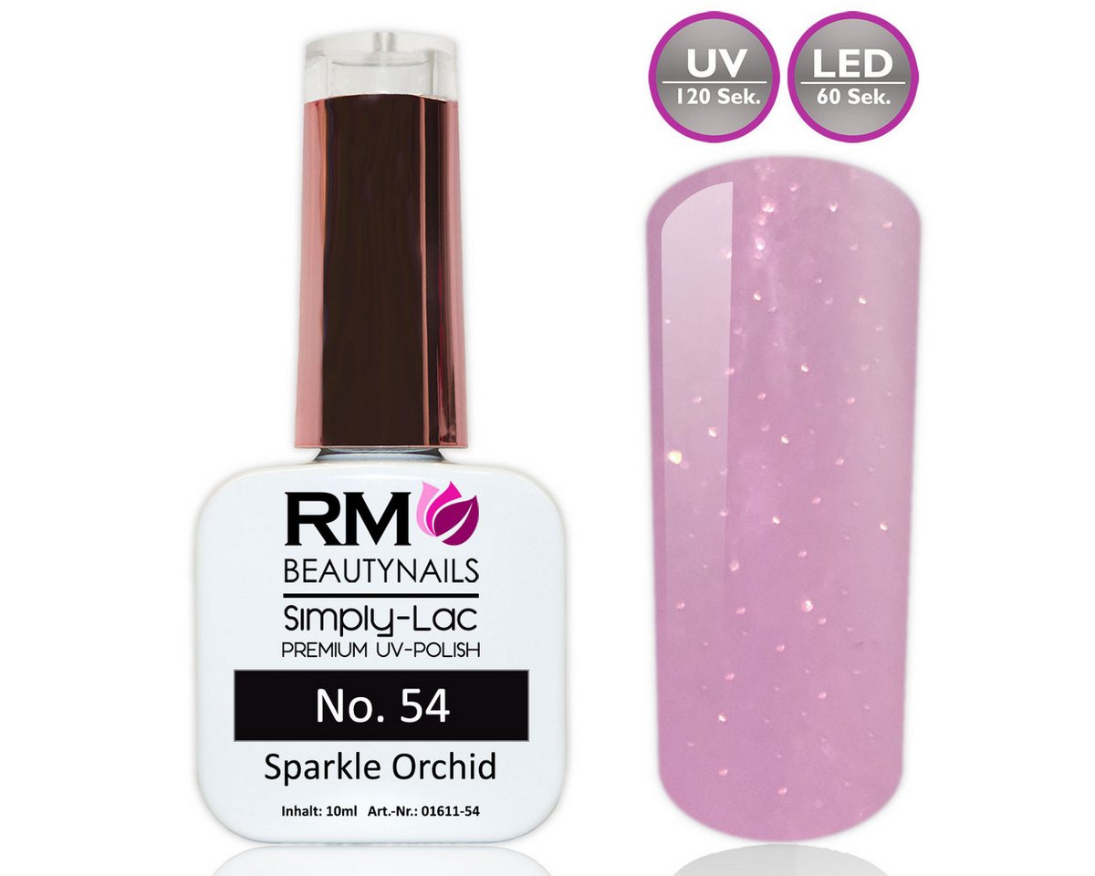 RM Beautynails UV-Nagellack Simply Lac Premium UV-Nagellack UV-Polish 10ml Gellack Shellac, Haltbarkeit bis zu drei Wochen / Hybrid-Lack von RM Beautynails