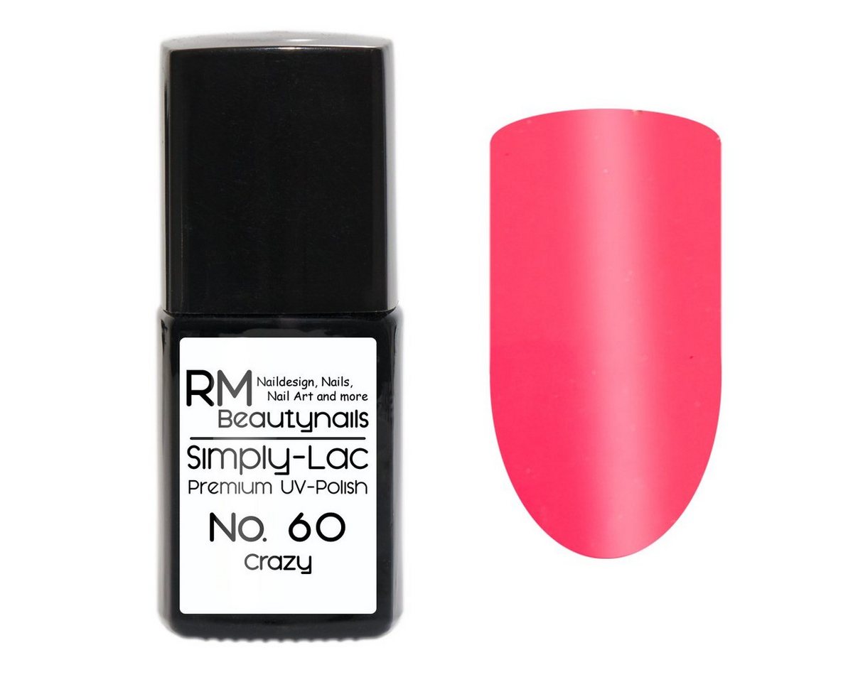 RM Beautynails UV-Nagellack Simply Lac Premium UV-Nagellack UV-Polish 10ml Gellack Shellac, Haltbarkeit bis zu drei Wochen / Hybrid-Lack von RM Beautynails