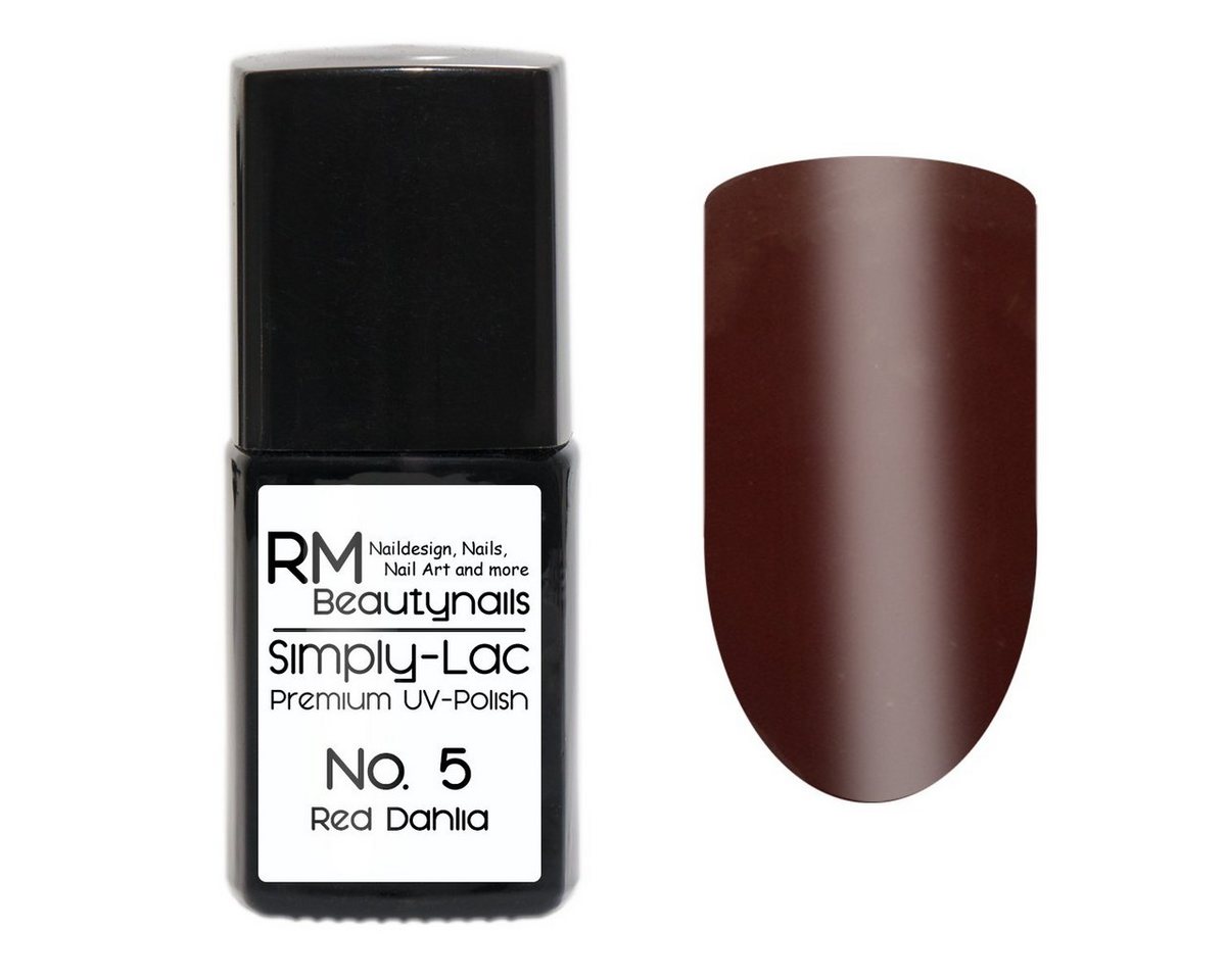 RM Beautynails UV-Nagellack Simply Lac Premium UV-Nagellack UV-Polish 10ml Gellack Shellac, Haltbarkeit bis zu drei Wochen / Hybrid-Lack von RM Beautynails