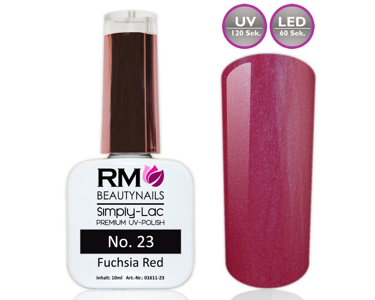 RM Beautynails UV-Nagellack Simply Lac Premium UV-Nagellack UV-Polish 10ml Gellack Shellac, Haltbarkeit bis zu drei Wochen / Hybrid-Lack von RM Beautynails