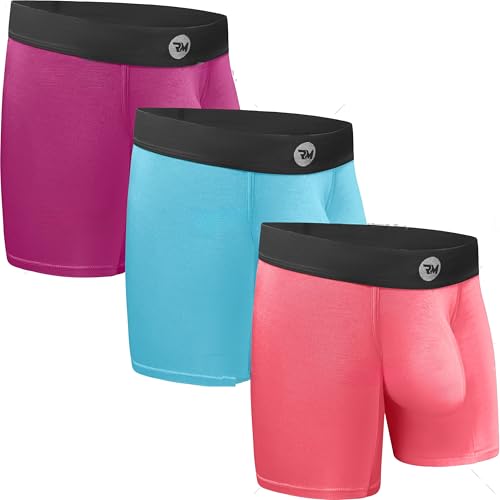 Real Men Bulge Enhancing Pouch Unterwäsche für Herren - 1, 3 und 6er Pack Set - Modal Boxershorts, X-Small von RM Real Men