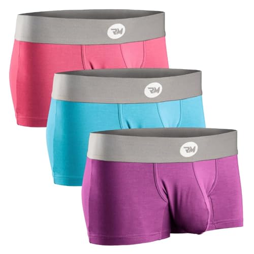 Real Men Bulge Enhancing Underwear 1 or 3 Pack 3-7 Inch, Ultra Soft Boxer Briefs Modal, Bulge Pouch Underwear, D-Beutel, 3er-Pack, Rot/Violett/Himmelblau, X-Large Real Men Bulge Enhancing Underwear 1 or 3 Pack 3-7 Inch, Ultra Soft Boxer Briefs Modal, Bulge Pouch Underwear, D-Beutel, 3er-Pack, Rot/Violett/Himmelblau, X-Large von RM Real Men
