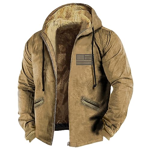 Holzfäller Jacke Gefüttert Holzfäller Jacke Herren Ubergangs Jacke Herren Bomberjacke Herren Blau Gefütterte Jacke Mit Reißverschluss Fleece Futter Sweatjacke Mit Kapuze Holzfäller Jacke von RMBLYfeiye