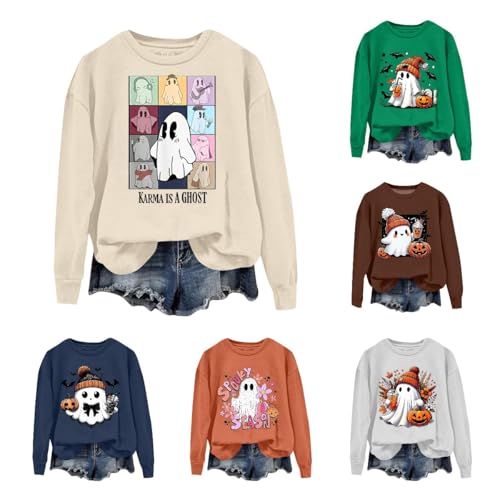 RMBLYfeiye Halloween Kostüm Mädchen Hoodie Damen Oversize Hoody Pullover Fleecepullover von RMBLYfeiye