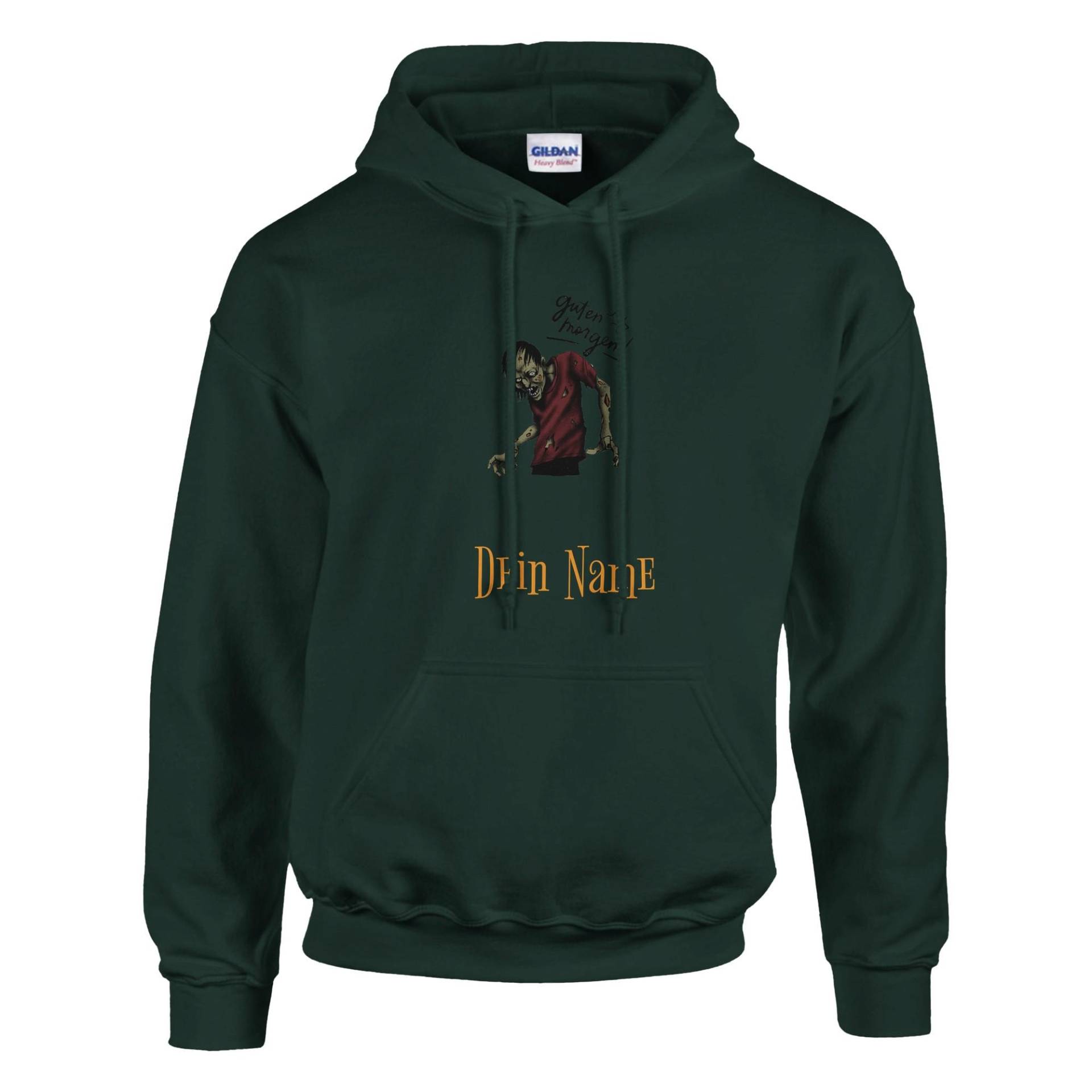 Hoodie Mit Zombie Motiv - Personalisierbar Name Oder Spruch von RMCDesignDeutschland
