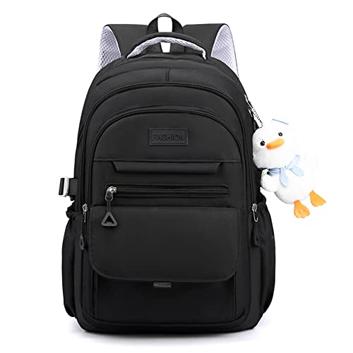 RMENGZHOUXI Große Kapazität Schultaschen Laptop Rucksack Nylon Mode Wasserdicht mit Anhänger Outdoor Sport von RMENGZHOUXI