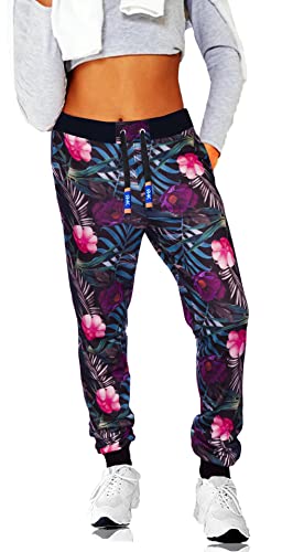 RMK Damen Jogginghose Trainingshose Sporthose H.02H.02 Flower 36 (XS) von RMK