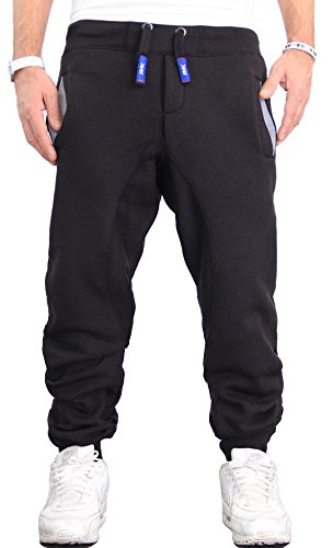 RMK Herren Hose Jogginghose Trainingshose Fitnesshose Sweatpants H.03H.03 XS, Schwarz von RMK